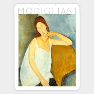 Amedeo Modigliani - Portrait of Jeanne Hebuterne Sticker